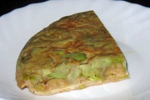 Tortilla de alcachofa